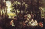 Country Pursuits Jean-Antoine Watteau